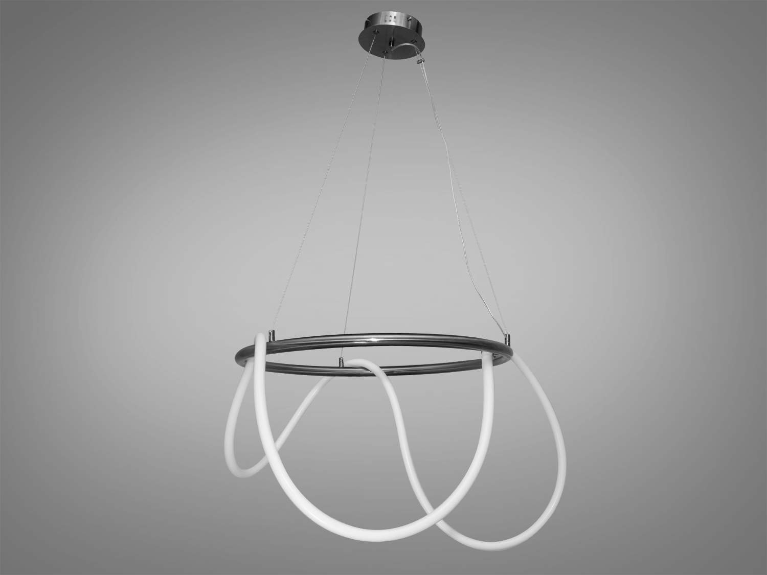 Підвісна LED-люстра SY9752-D600BHR, чорний хром