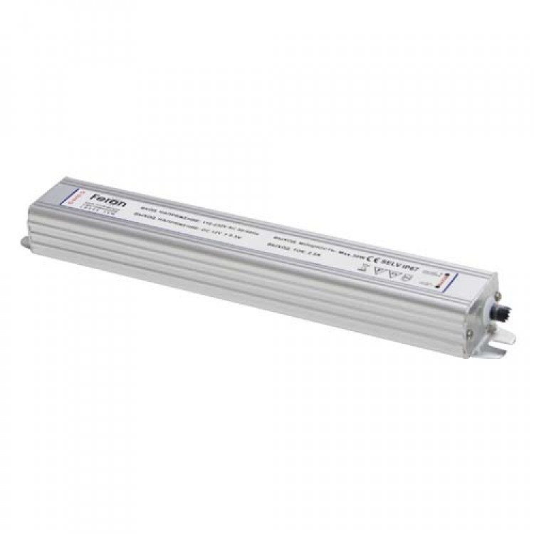 Трансформатор електронний Feron LB004 30W IP67