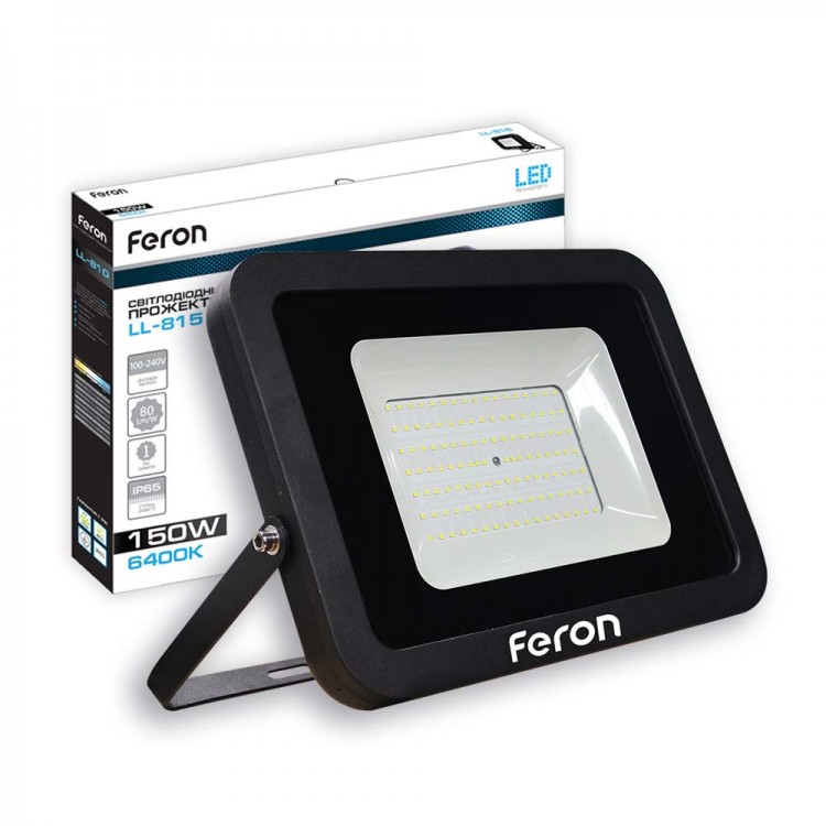 Світлодіодний прожектор Feron LL-815 150Вт 6400K чорний