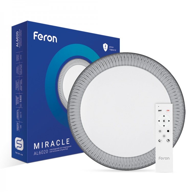 Світлодіодній накладний світильник Feron AL6020 MIRACLE 72Вт