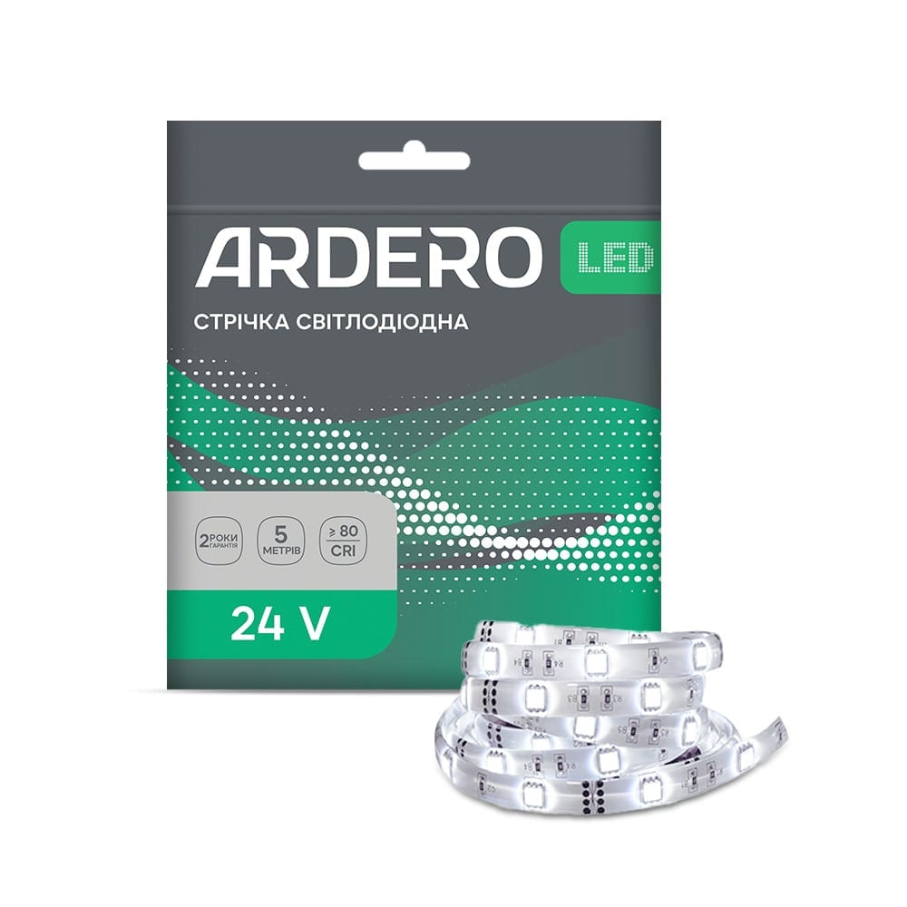Світлодіодна стрічка Ardero LS806ARD 24В 3000K