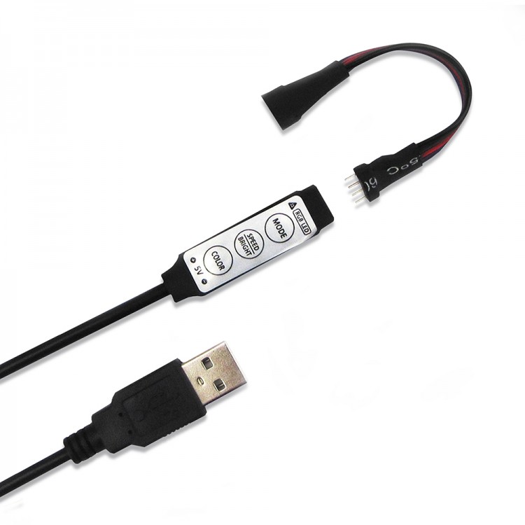 Світлодіодна стрічка Feron LS708 USB 7.2Вт/м RGB