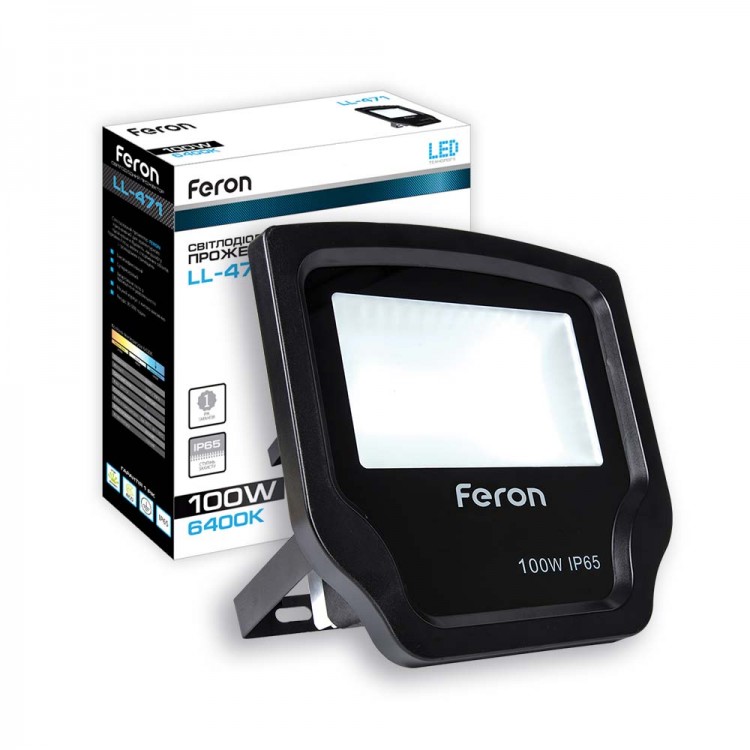 Світлодіодний прожектор Feron LL-471 100Вт 6400K чорний