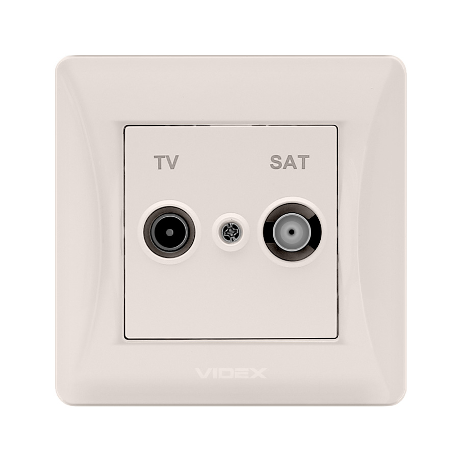 Розетка кремова VF-BNSK2TVSATE-CR