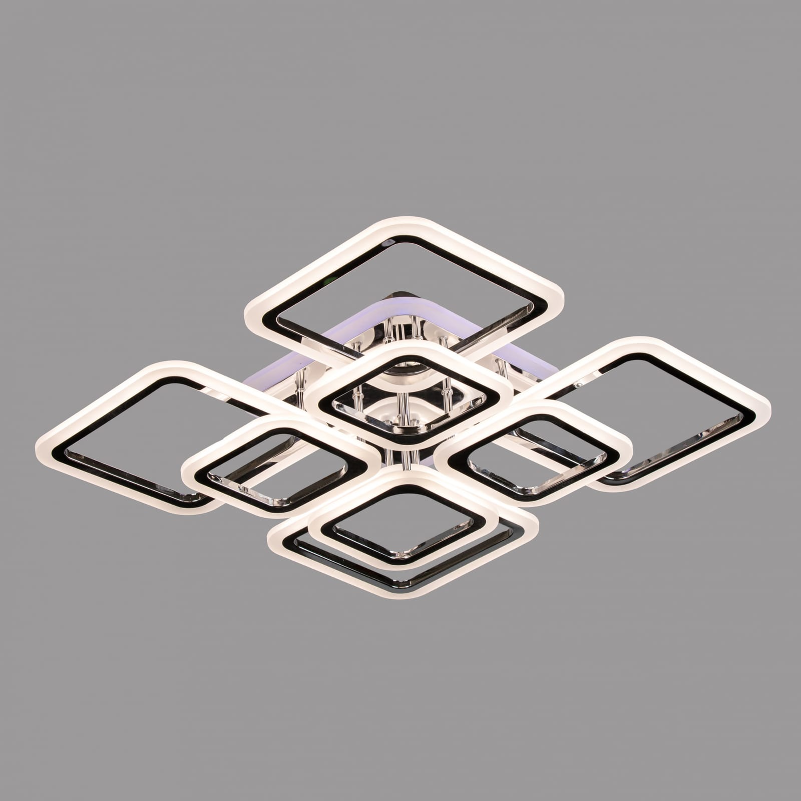 Люстра Світлодіодна SL-5342/4+4B CR+RGB 192W DIMMER