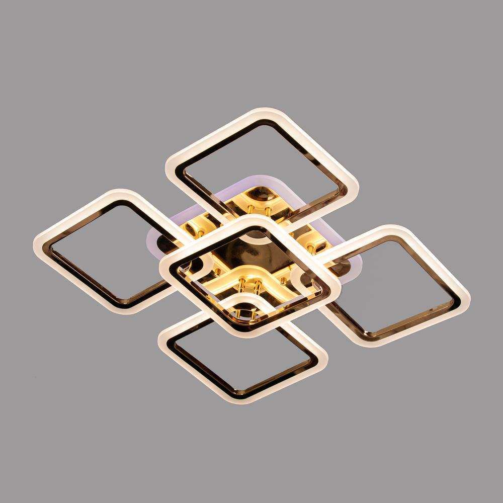 Люстра Світлодіодна SL-5342/4+1 FG+RGB