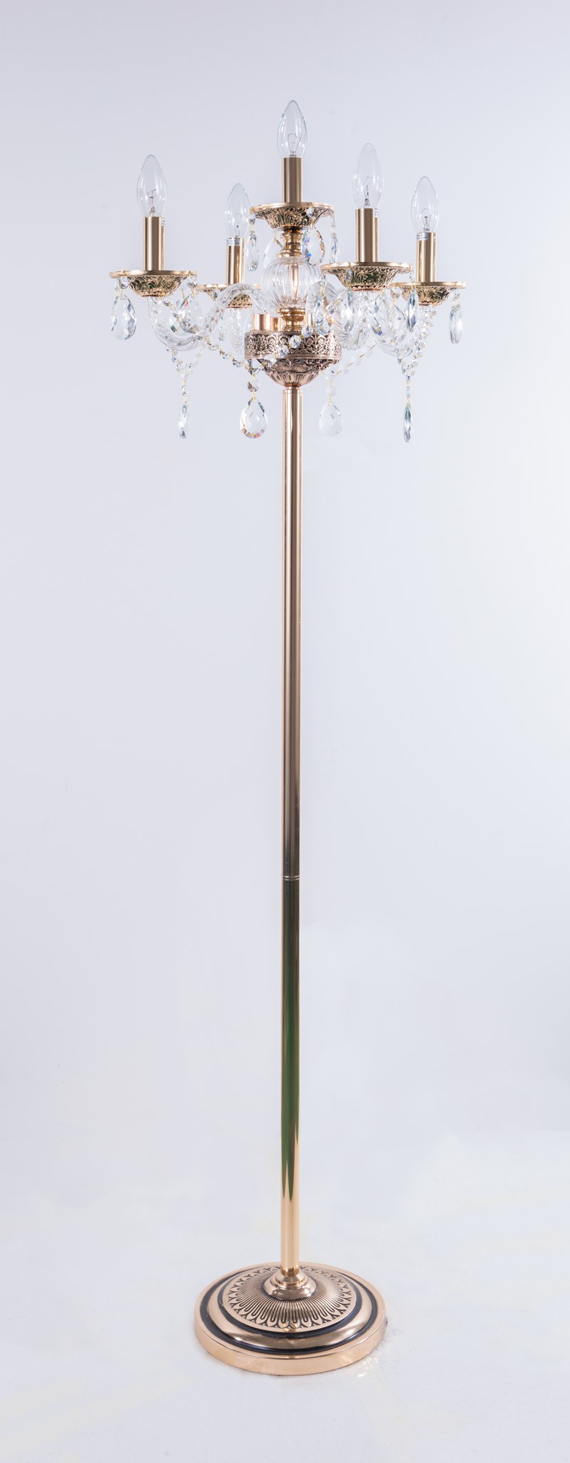 Торшер SD-1677/4+1F FGD+BK