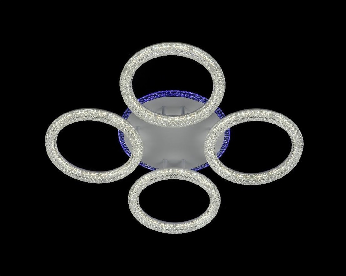 Люстра Світлодіодна SC-3621/4C WH+PK/BU/PL