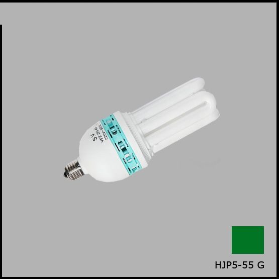 Лампа енергосберігаюча HJP5-55 GREN зелена