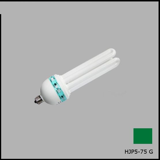 Лампа енергосберігаюча HJP5-75 GREN зелена
