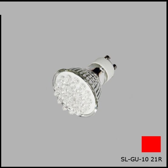Лампочка Світлодіодна SL-GU10- 21 R червона