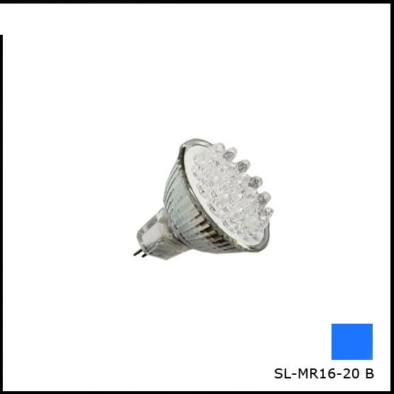 Лампочка Світлодіодна SL-MR 16-20 BL синя