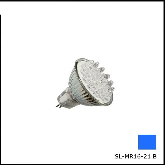 Лампочка Світлодіодна SL-MR 16-21 B синя