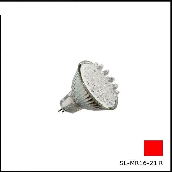 Лампочка Світлодіодна SL-MR 16-21 R червона
