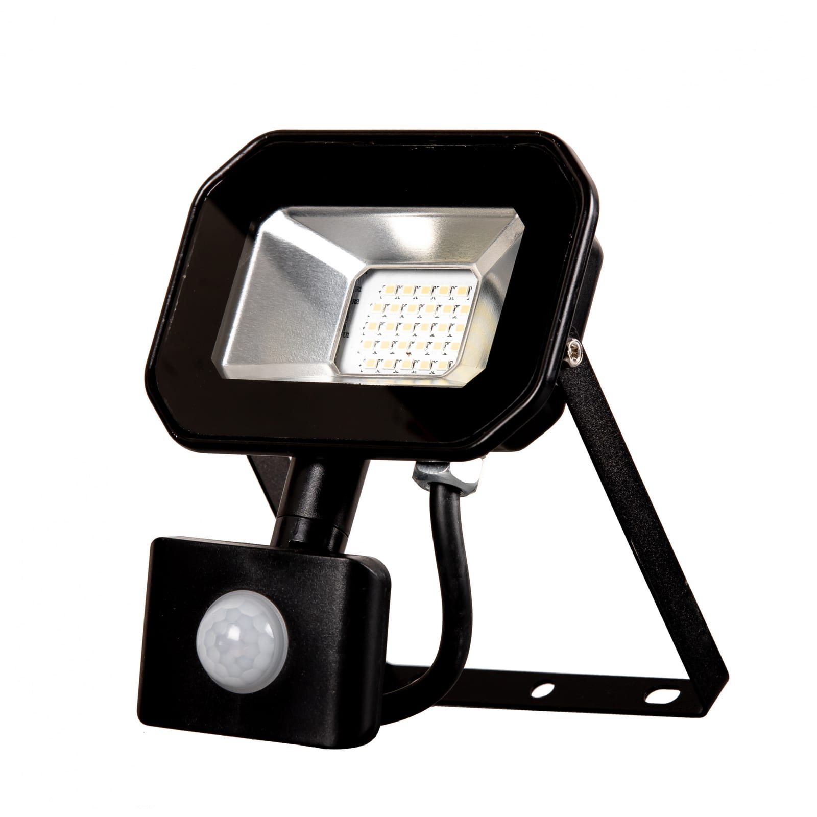 Прожектор з датчиком руху SLP-20W SMD LED 6000K Д/Р BK