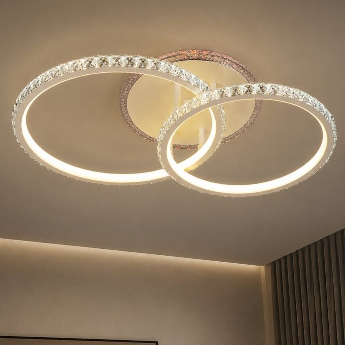 Люстра світлодіодна акрілова Sirius B YT393/2 (80W+12W RGB)