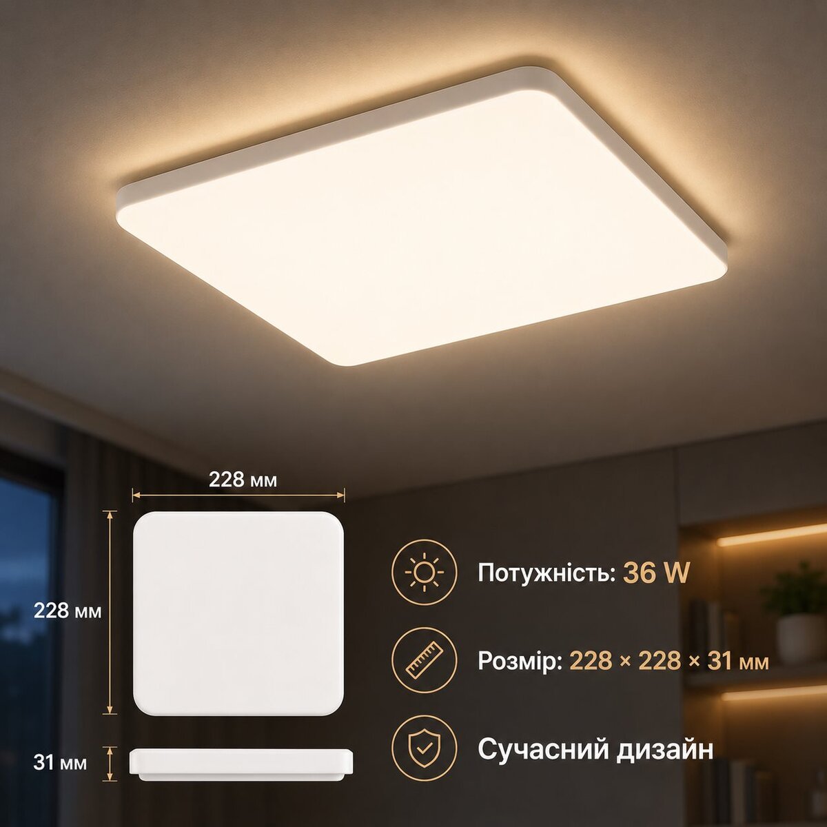 Світильник точковий Sirius C209 WT 36W