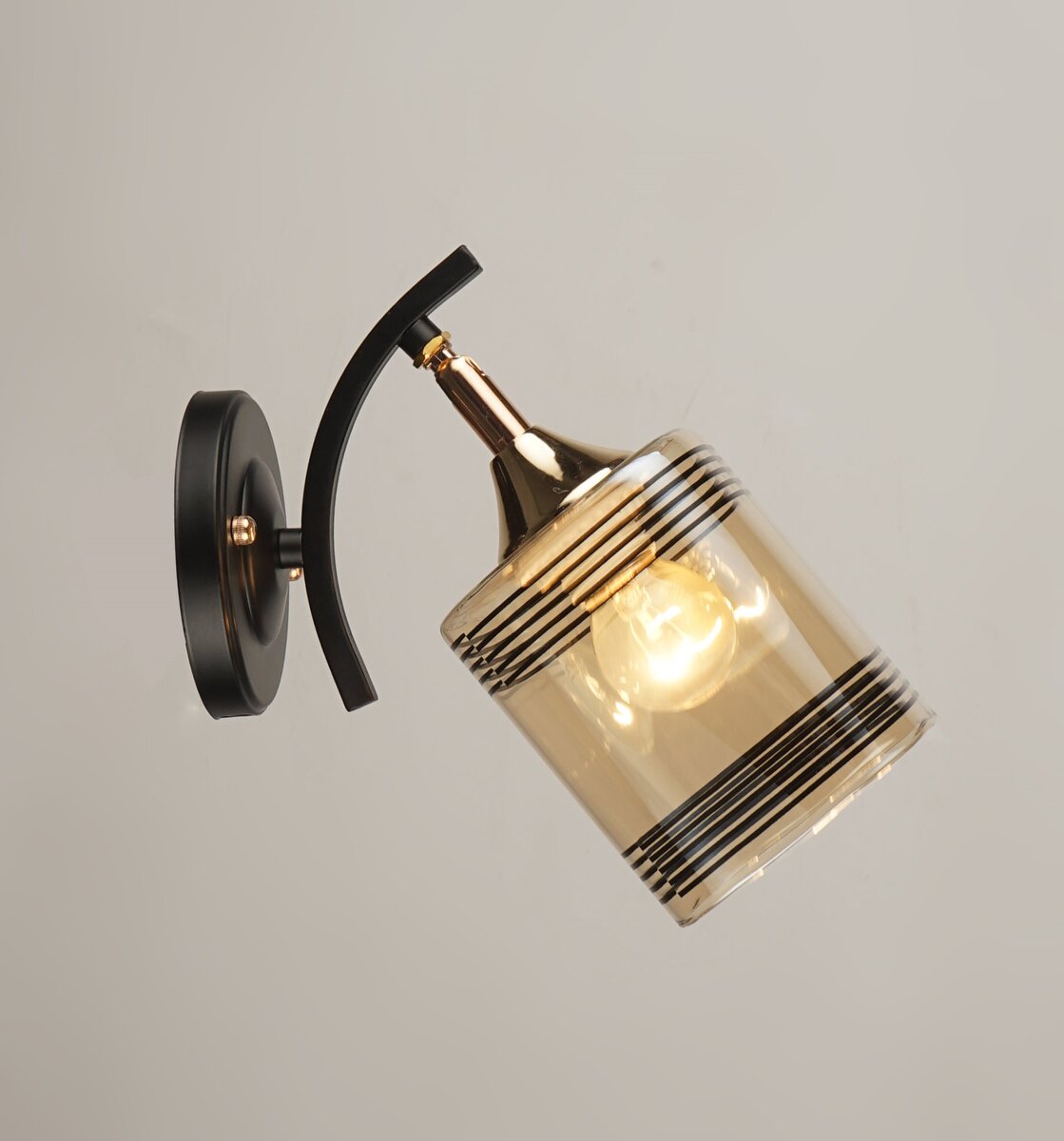 Бра настінне Sirius B N4382/1W BK+FGD