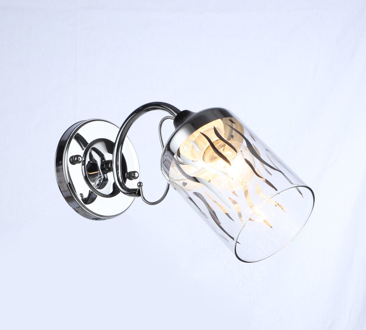 Бра настінне Sirius B C1412/1W BK+CH