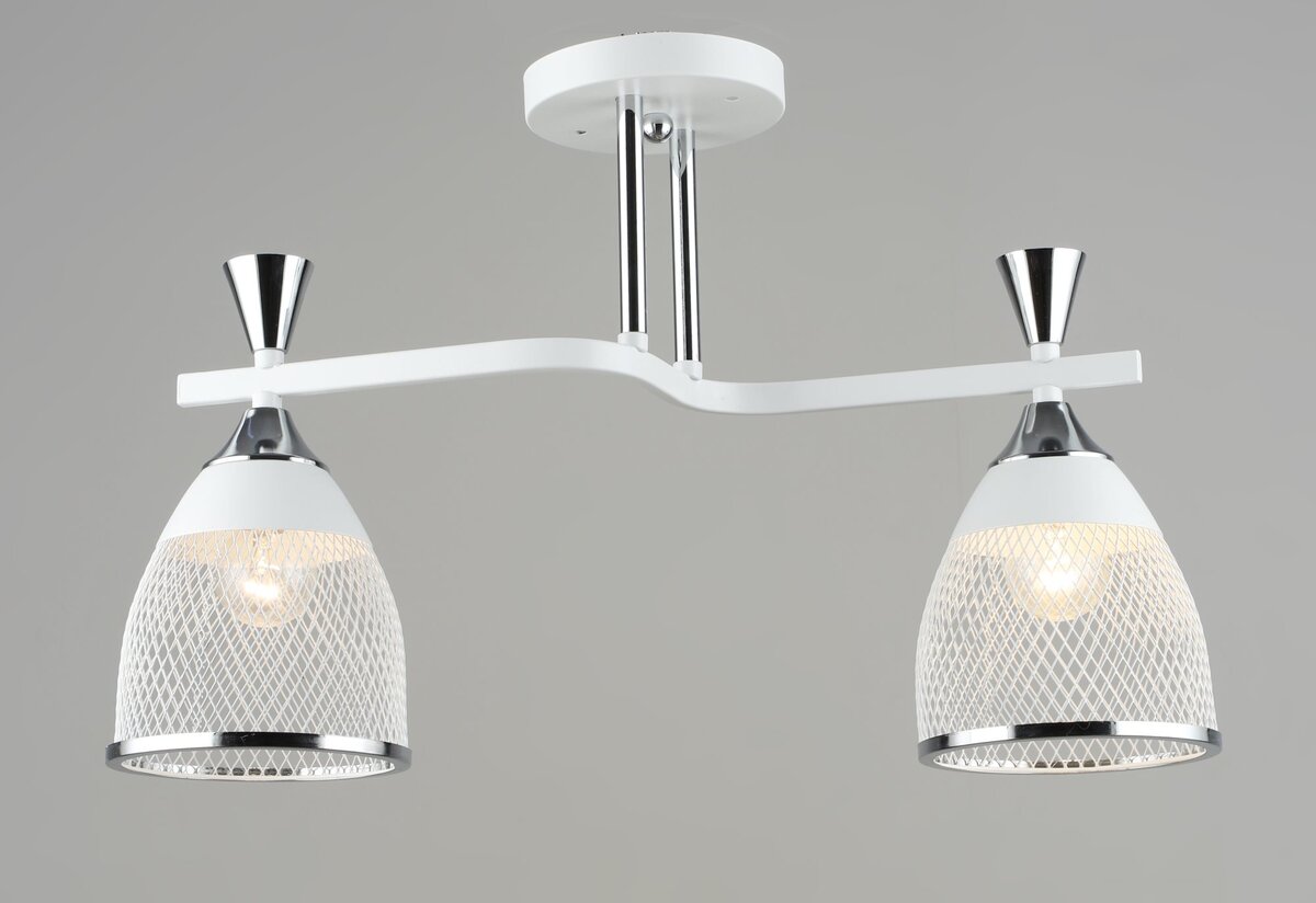 Люстра стельова металева Sirius B N6218/2 WT+CH