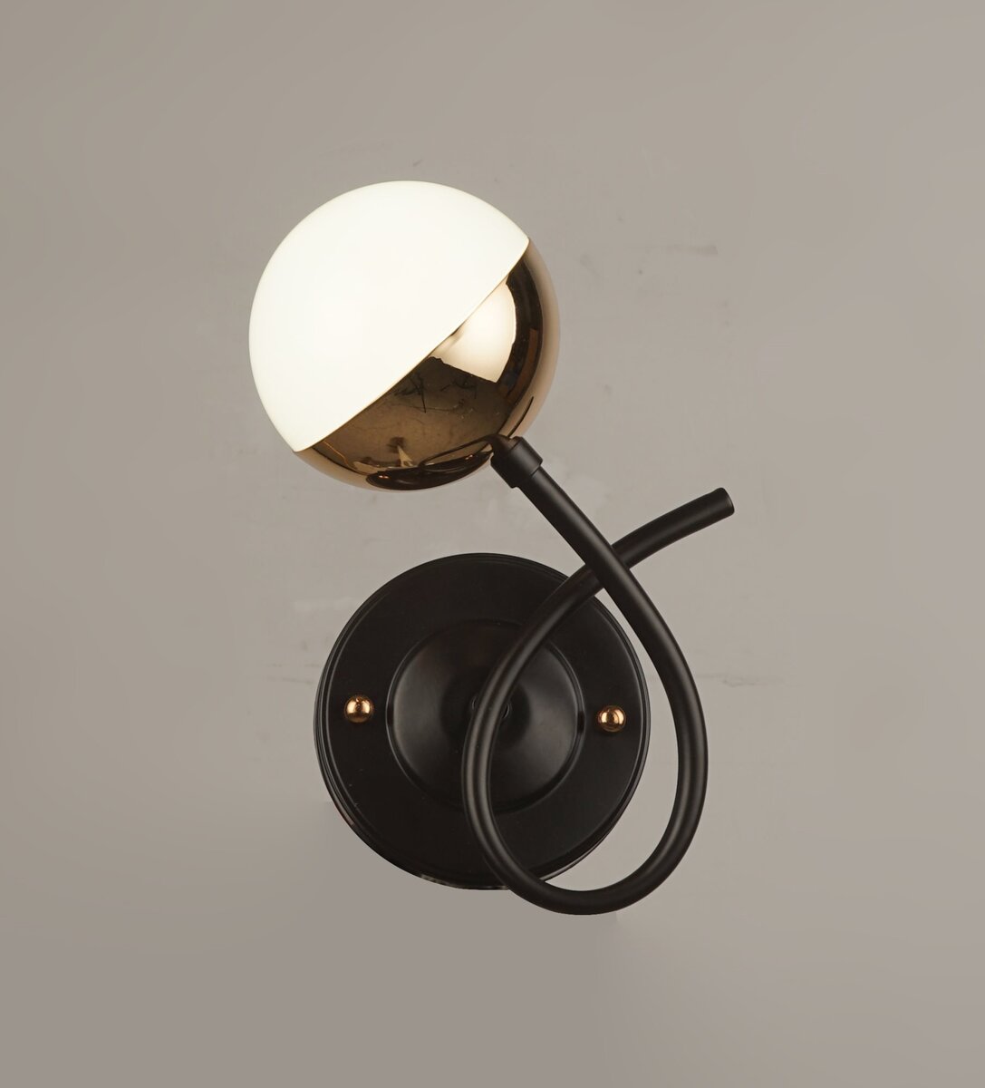 Бра настінне Sirius B N4184/1W BK+FGD