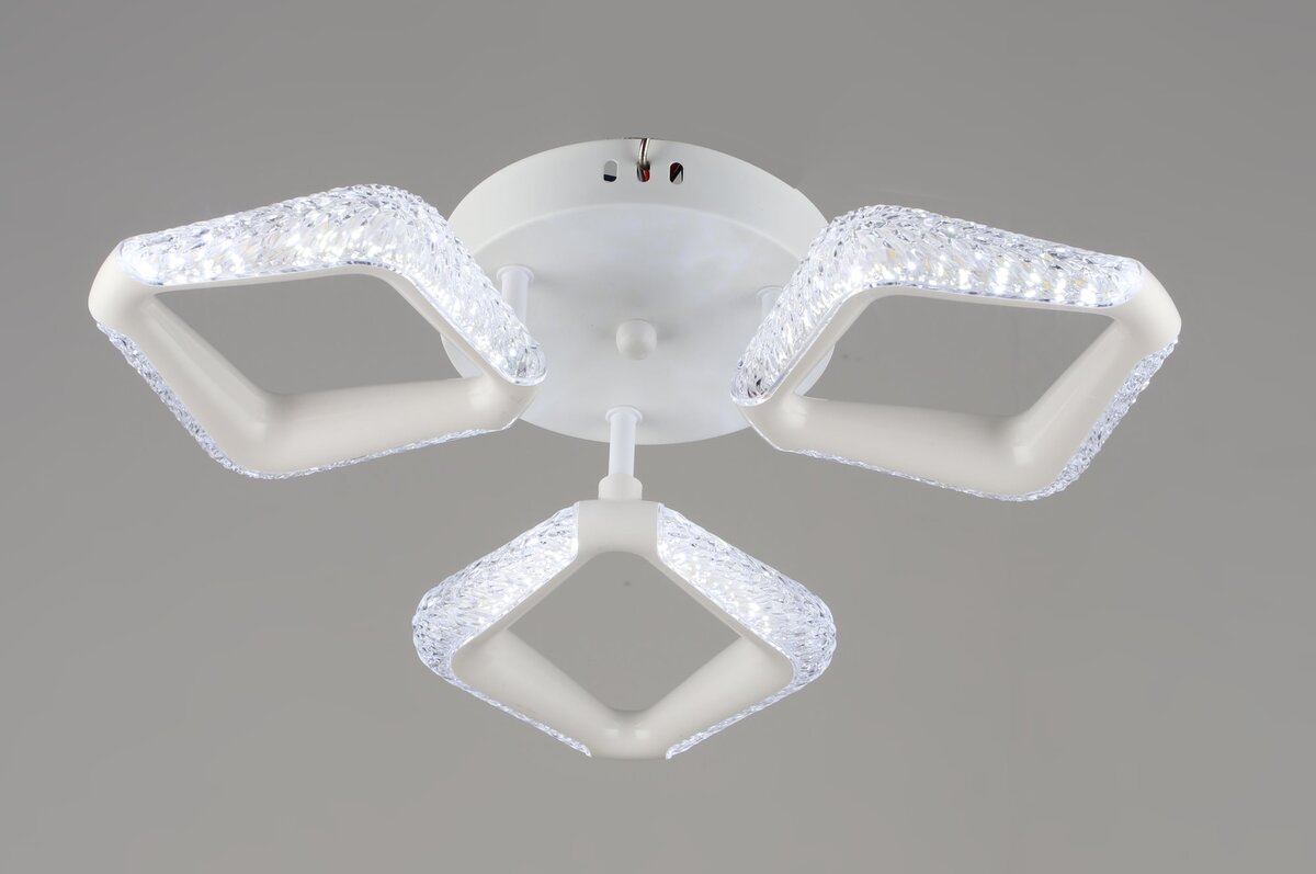 Люстра світлодіодна акрилова Sirius B YH1301/3 WT 18W