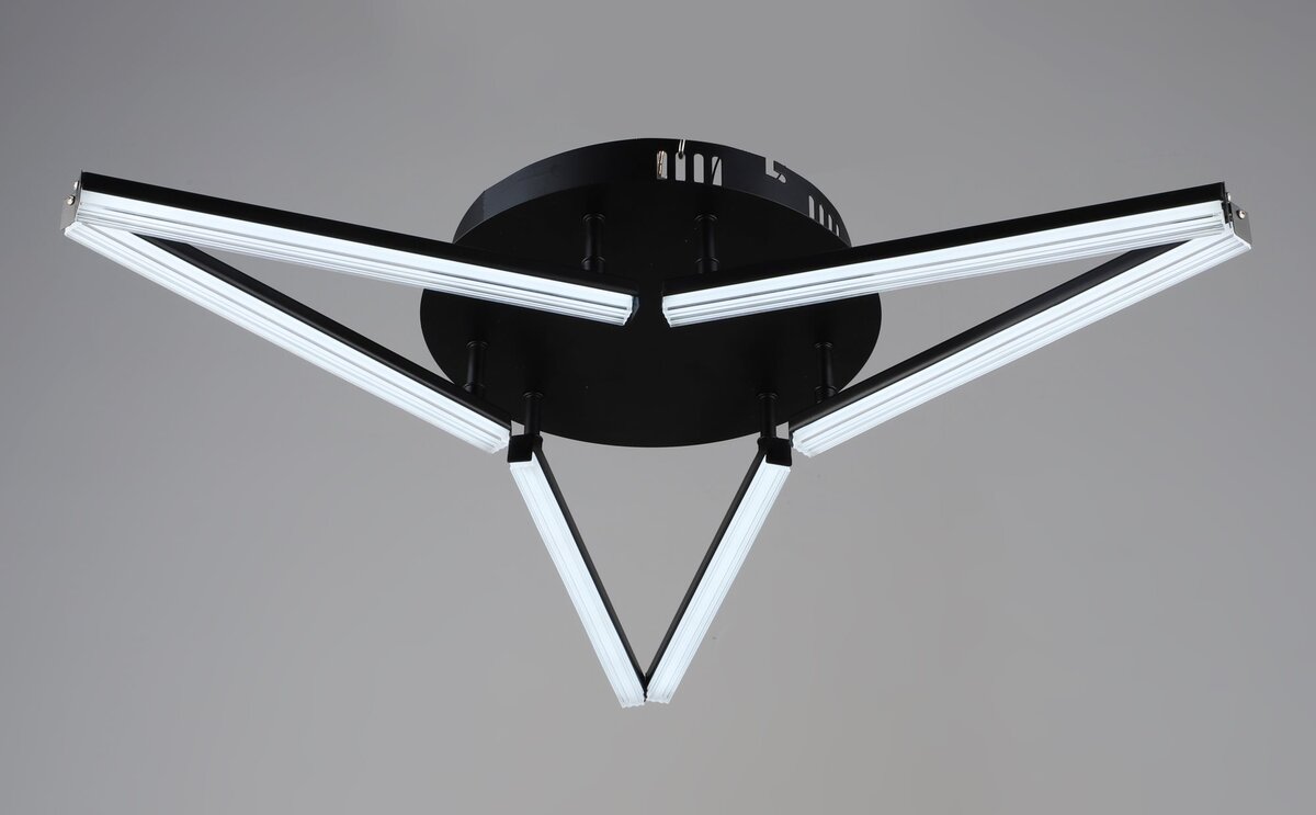 Люстра стельова світлодіодна VALESO YH1324/6 BK, LED 36W, Чорний