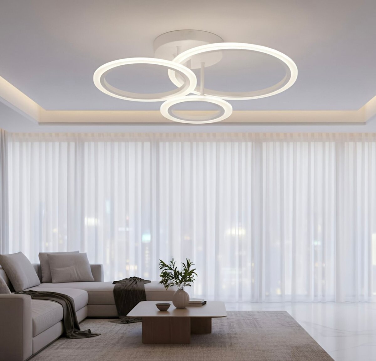 Світлодіодна люстра з пультом VALESO G 2716/3B 50*40 WT 66W 3000-6500K;