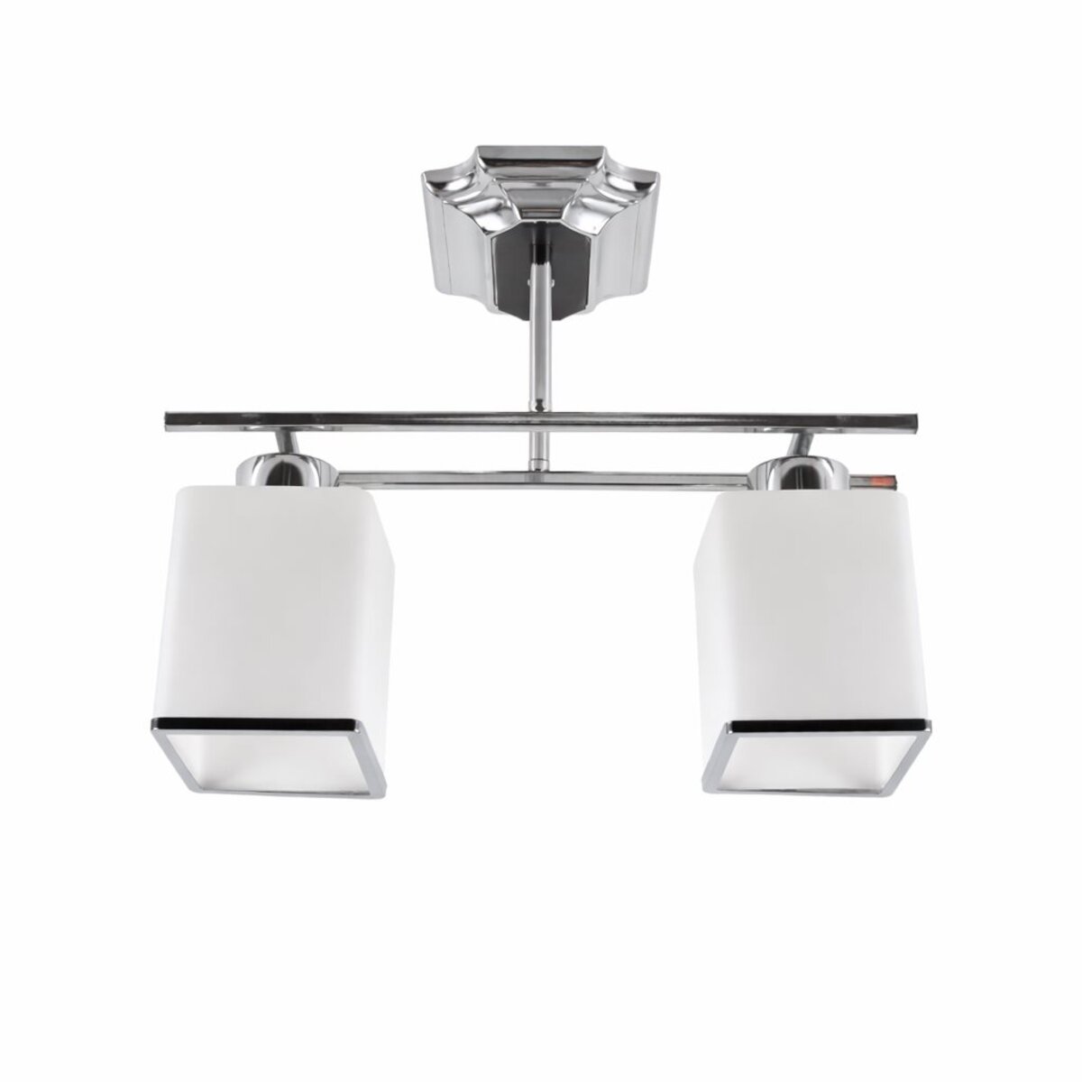 Стельова люстра VALESO LX9080-2, 2 плафони, метал + скло, хром, E27, 60W